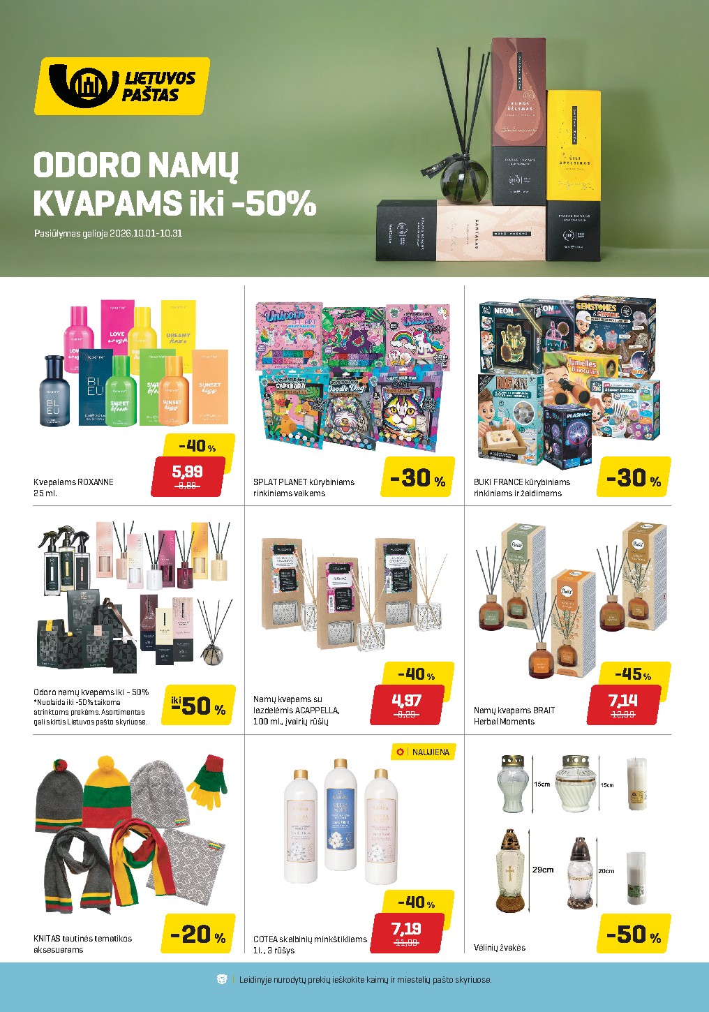 LIETUVOS PAŠTAS - Leidinys (2026-10-01 - 2026-10-31)