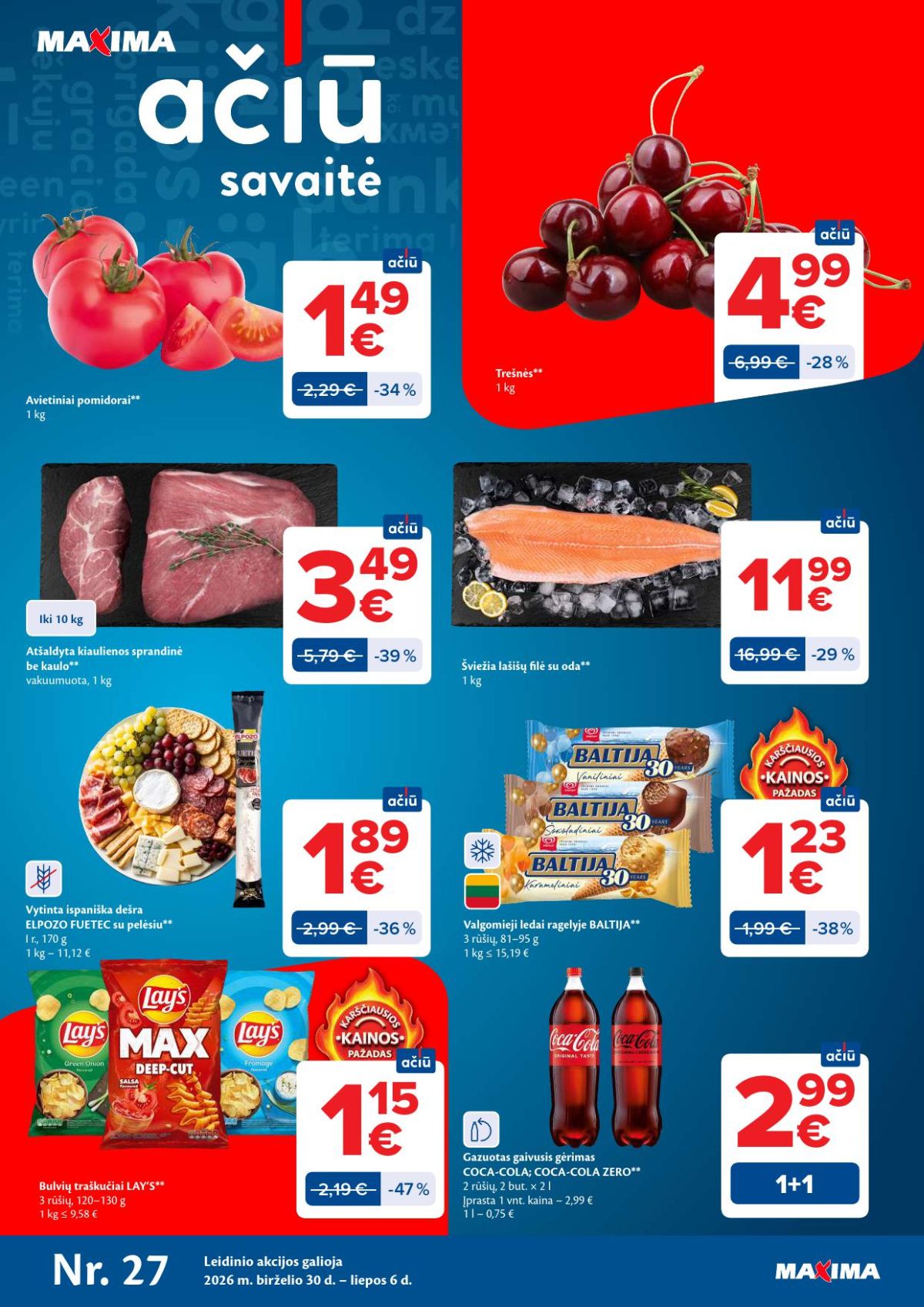 MAXIMA - Kaininis leidinys Nr.27 (2026 06 30 - 2026 07 06)
