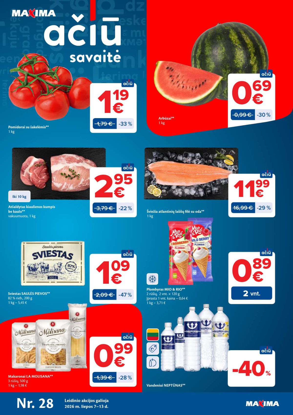 MAXIMA - Kaininis leidinys Nr.28 (2026 07 07 - 2026 07 13)