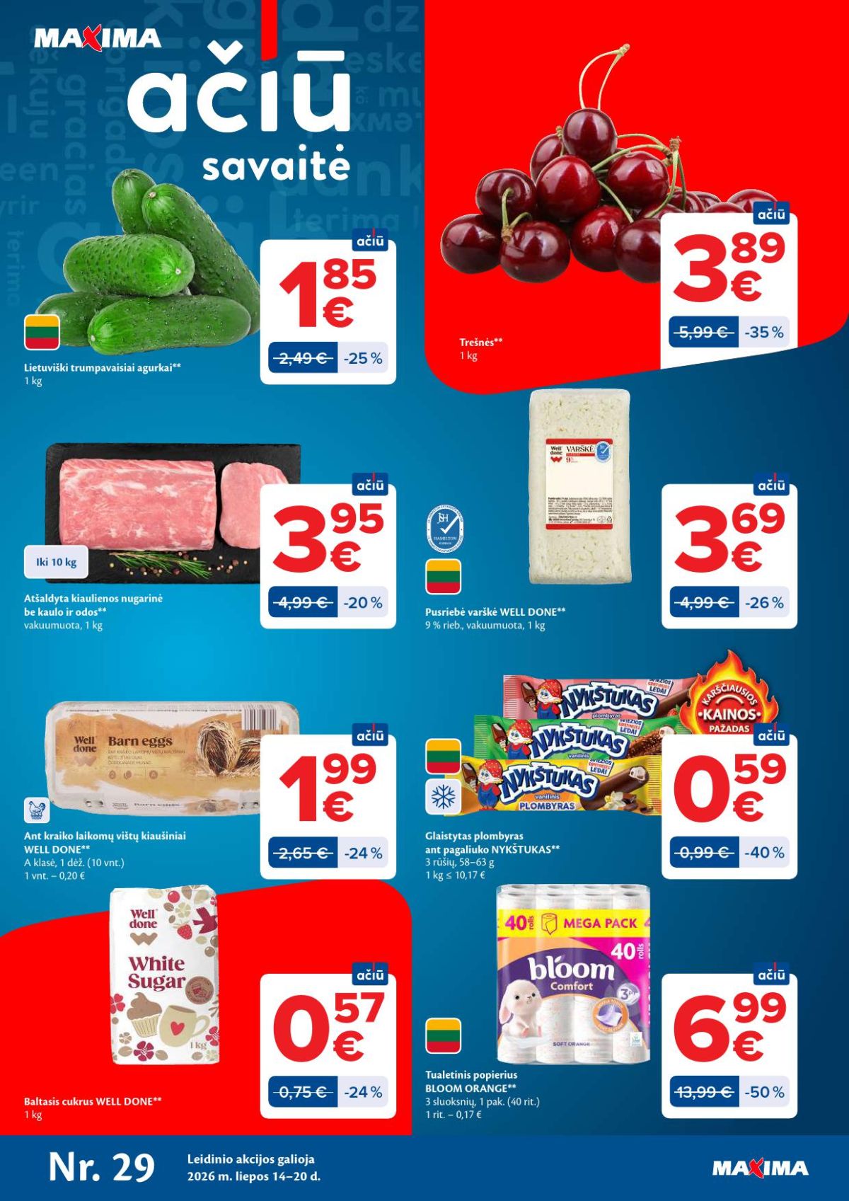 MAXIMA - Kaininis leidinys Nr.29 (2026 07 14 - 2026 07 20)