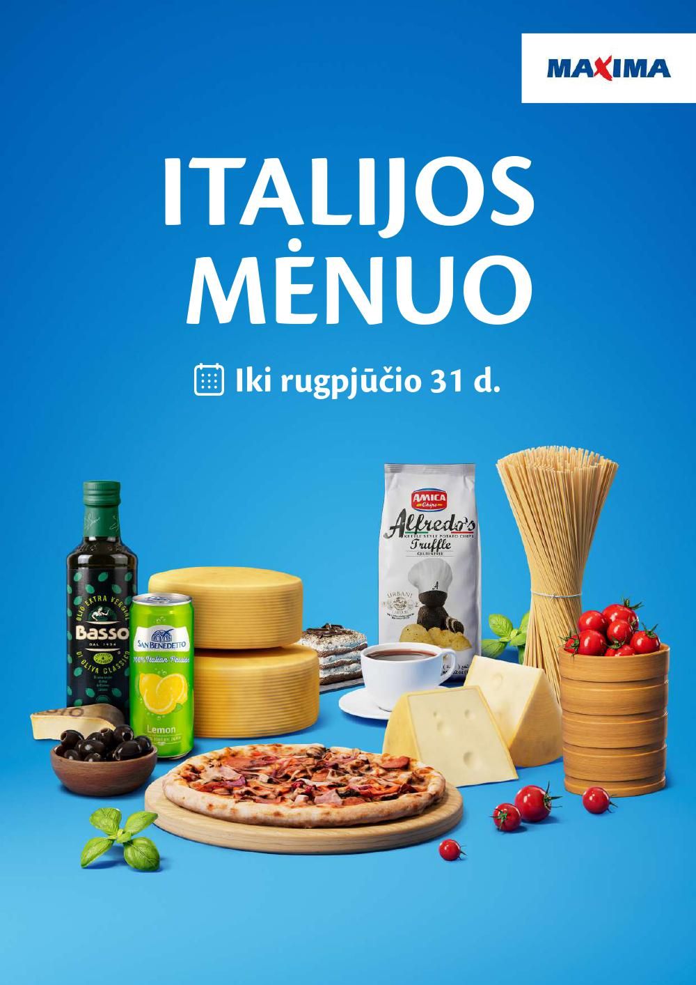 MAXIMA - Italijos mėnuo (2026 08 05 - 2026 08 31)