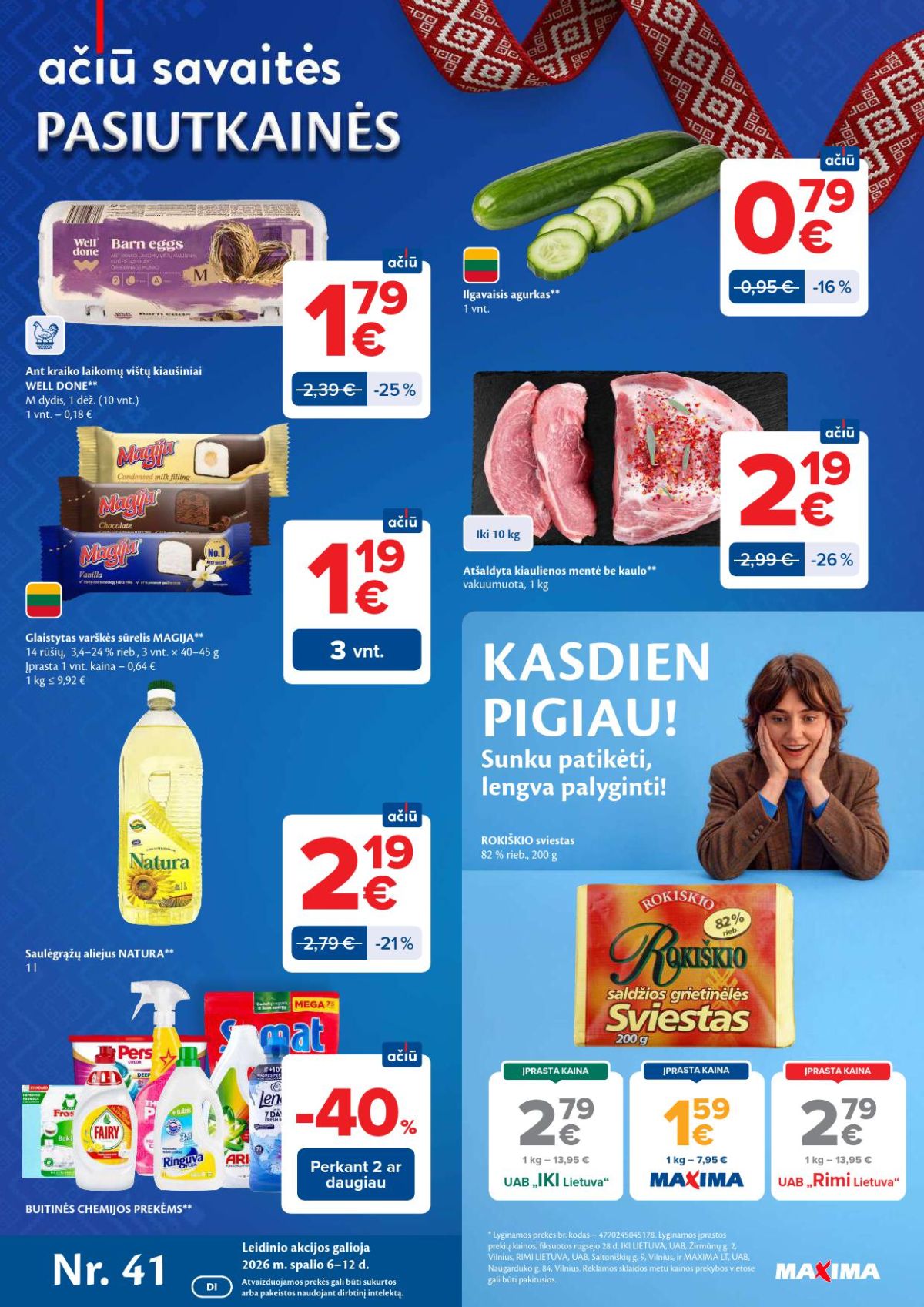 MAXIMA - Kaininis leidinys Nr.41 (2026 10 06 - 2026 10 12)