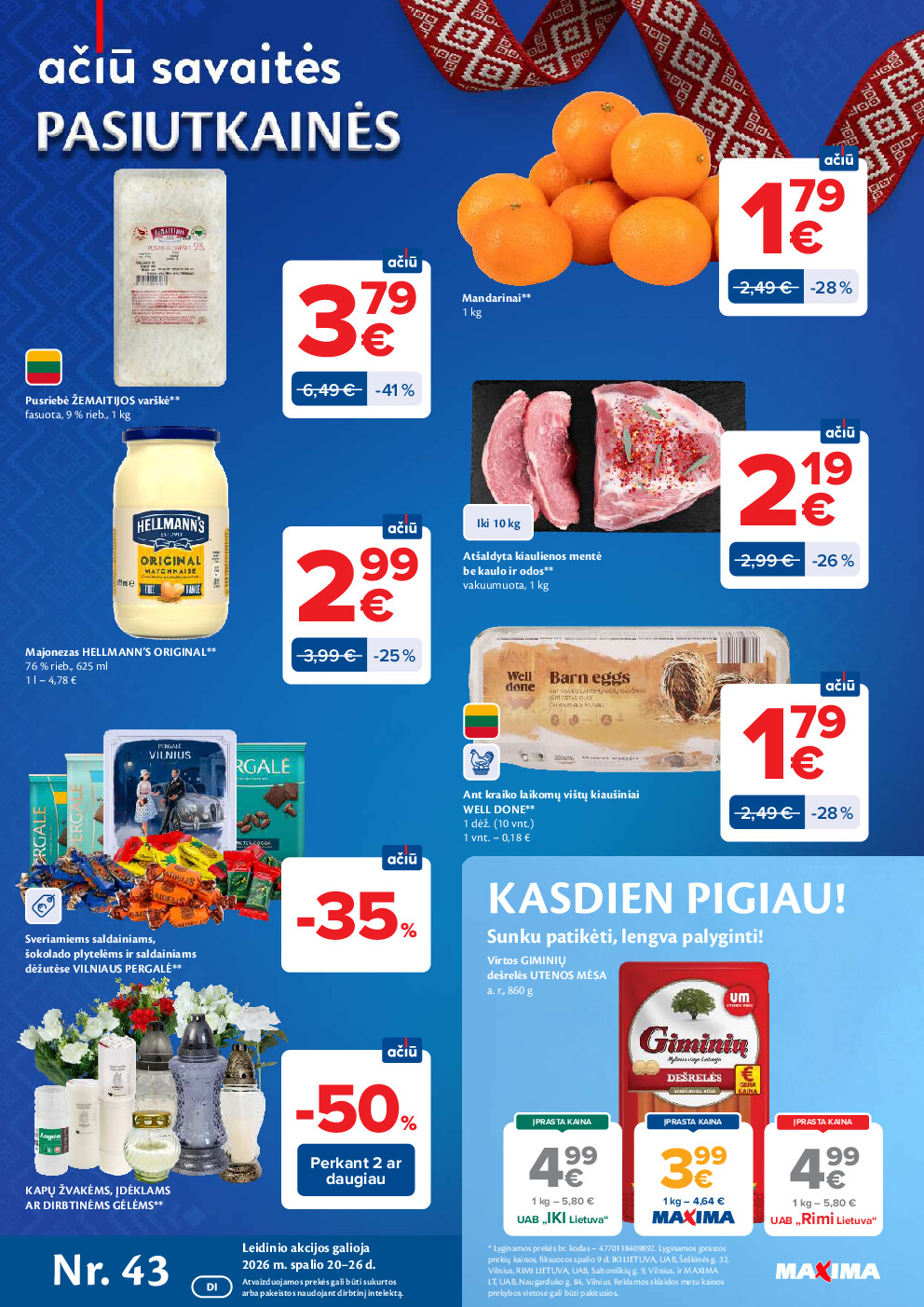 AČIŪ savaitinis leidinys Nr. 43 (2026-10-20 - 2026-10-26)