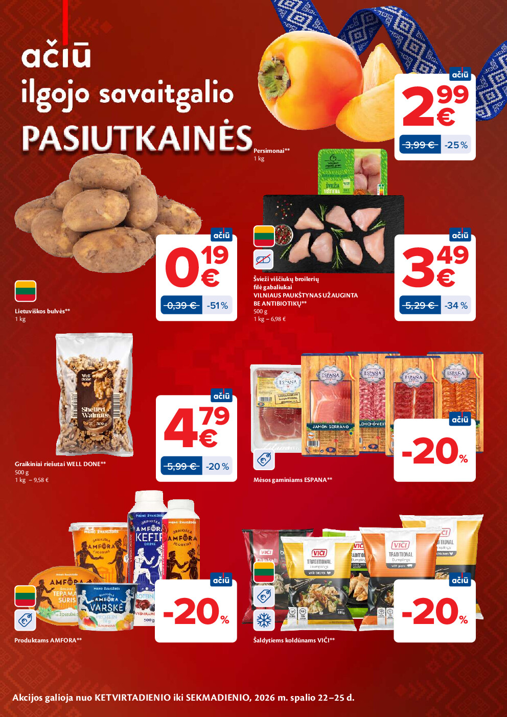 AČIŪ savaitinis leidinys Nr. 43 (2026-10-20 - 2026-10-26) - Savaitgalio pasiūlymai