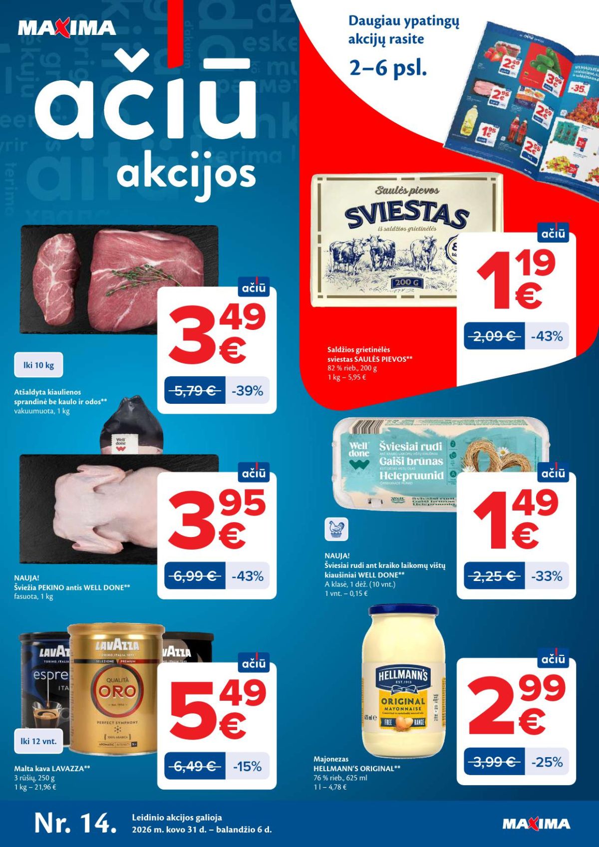 MAXIMA - Kaininis leidinys Nr.14 (2026 03 31 - 2026 04 06)