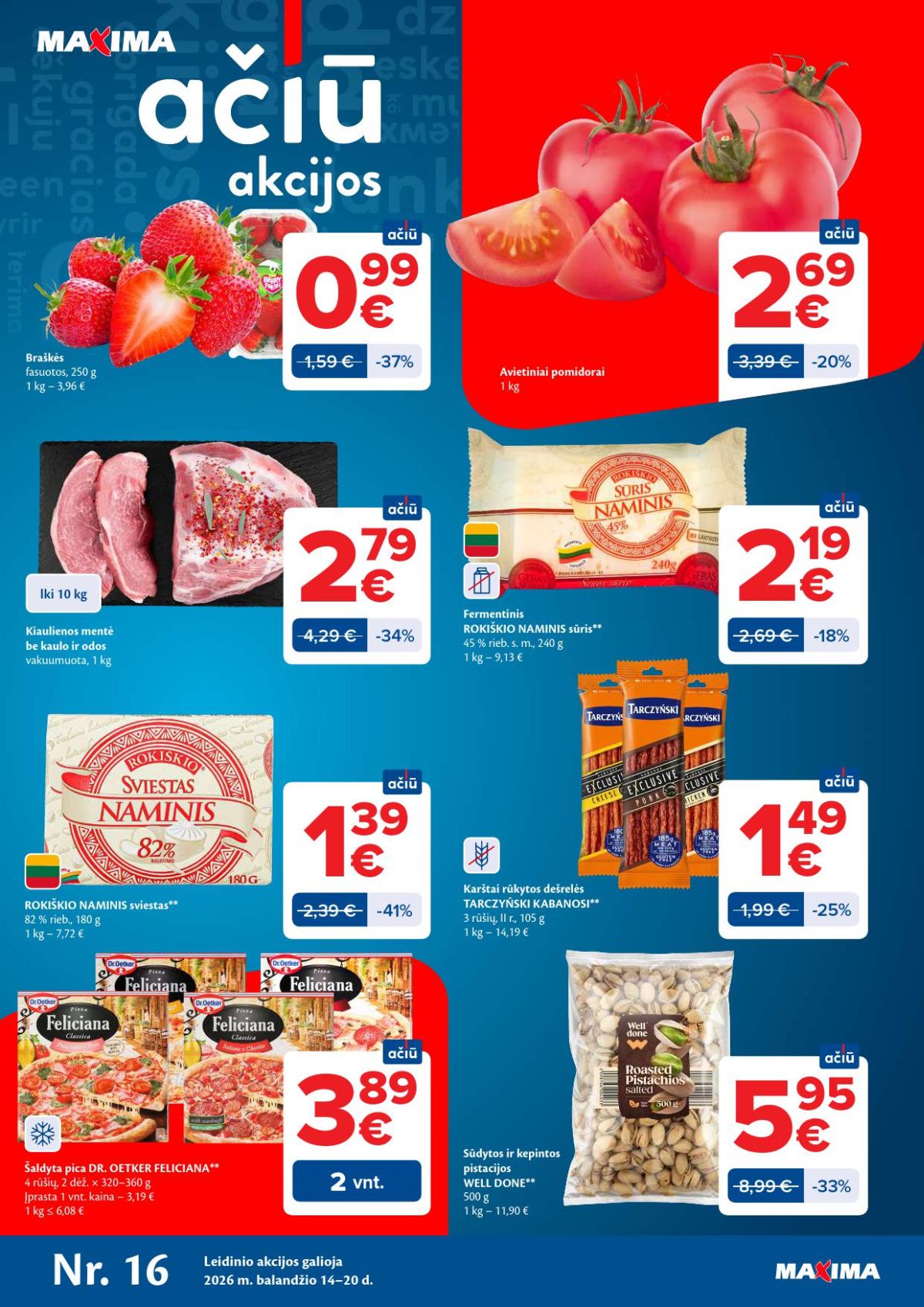 MAXIMA - Kaininis leidinys Nr.16 (2026 04 14 - 2026 04 20)