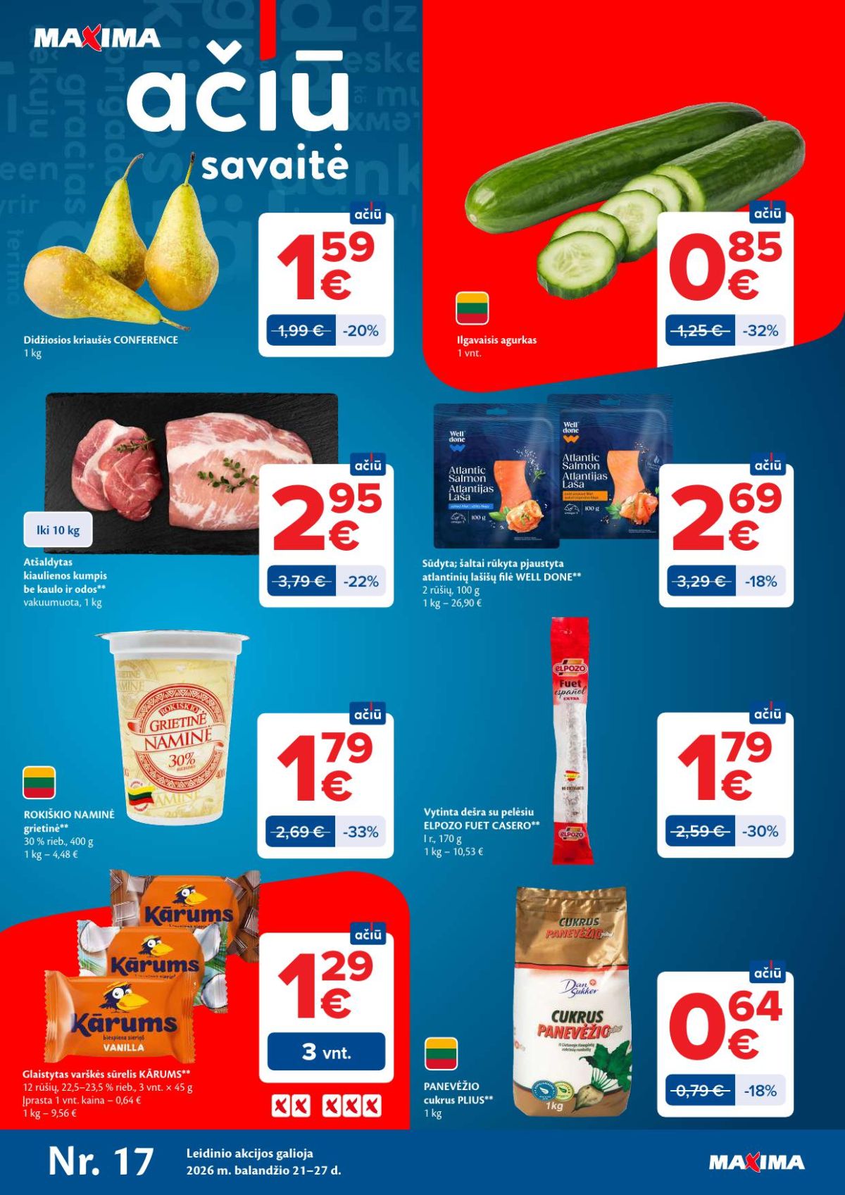 MAXIMA - Kaininis leidinys Nr.17 (2026 04 21 - 2026 04 27)