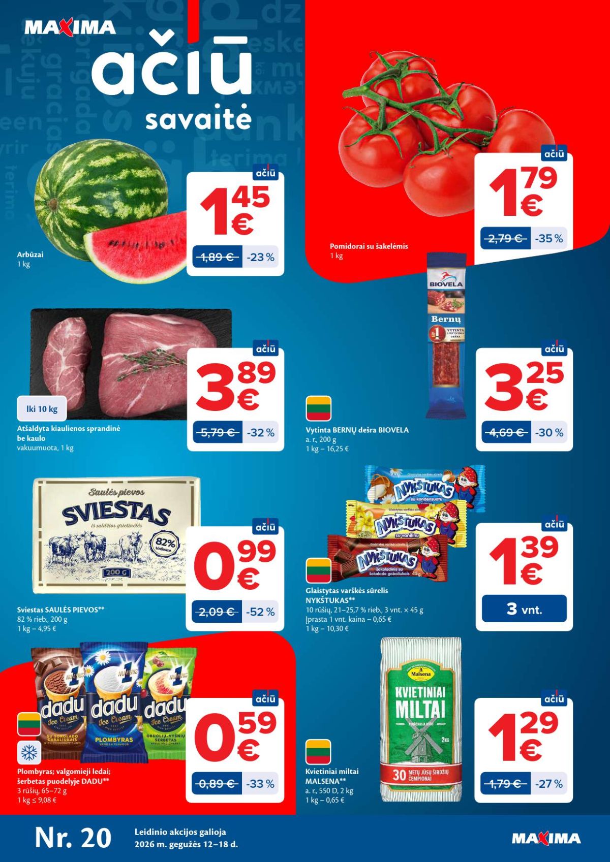 MAXIMA - Kaininis leidinys Nr.20 (2026 05 12 - 2026 05 18)