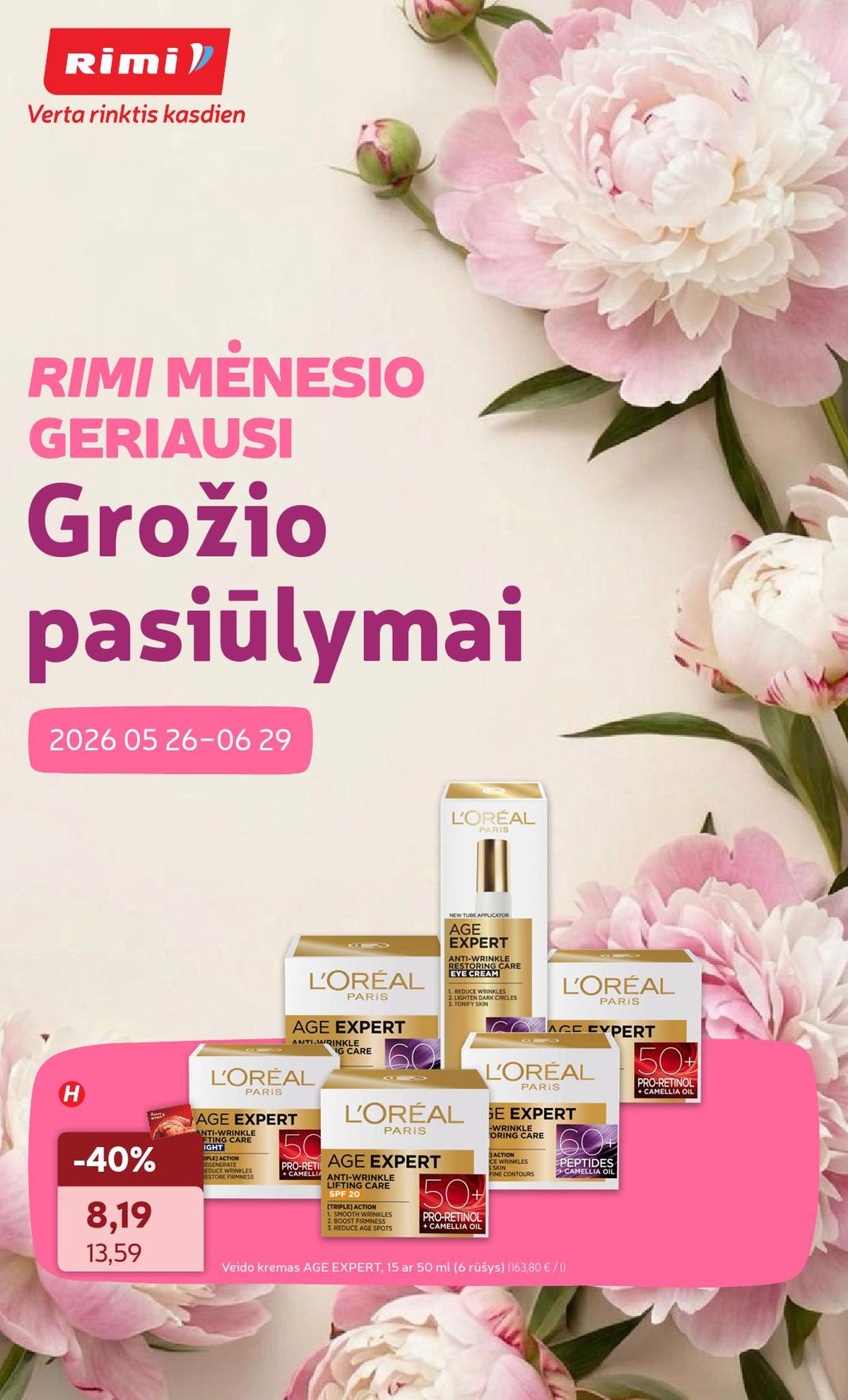 RIMI - GROŽIO prekių katalogas (2026 05 26 - 2026 06 29)