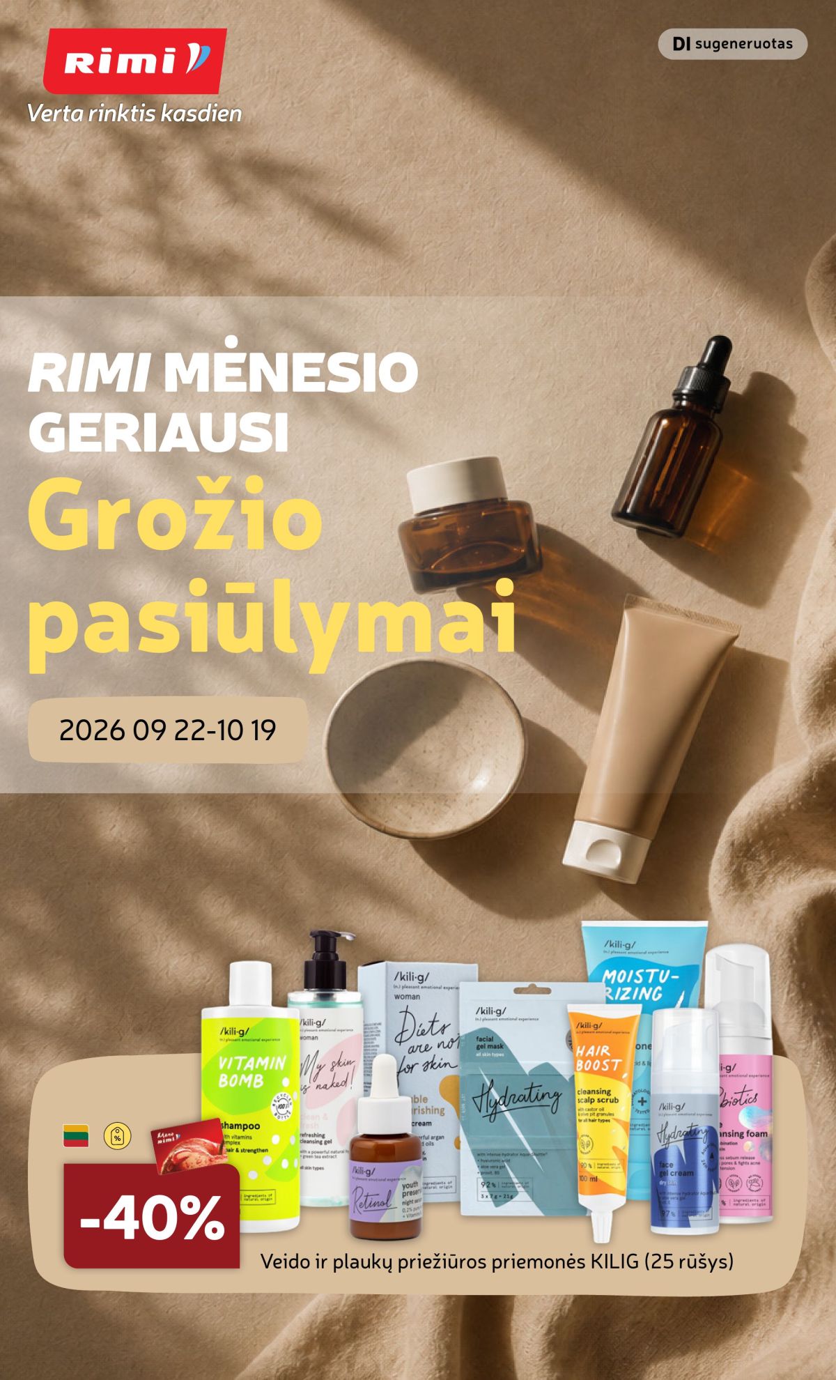 RIMI - GROŽIO prekių katalogas (2026 09 22 - 2026 10 19)