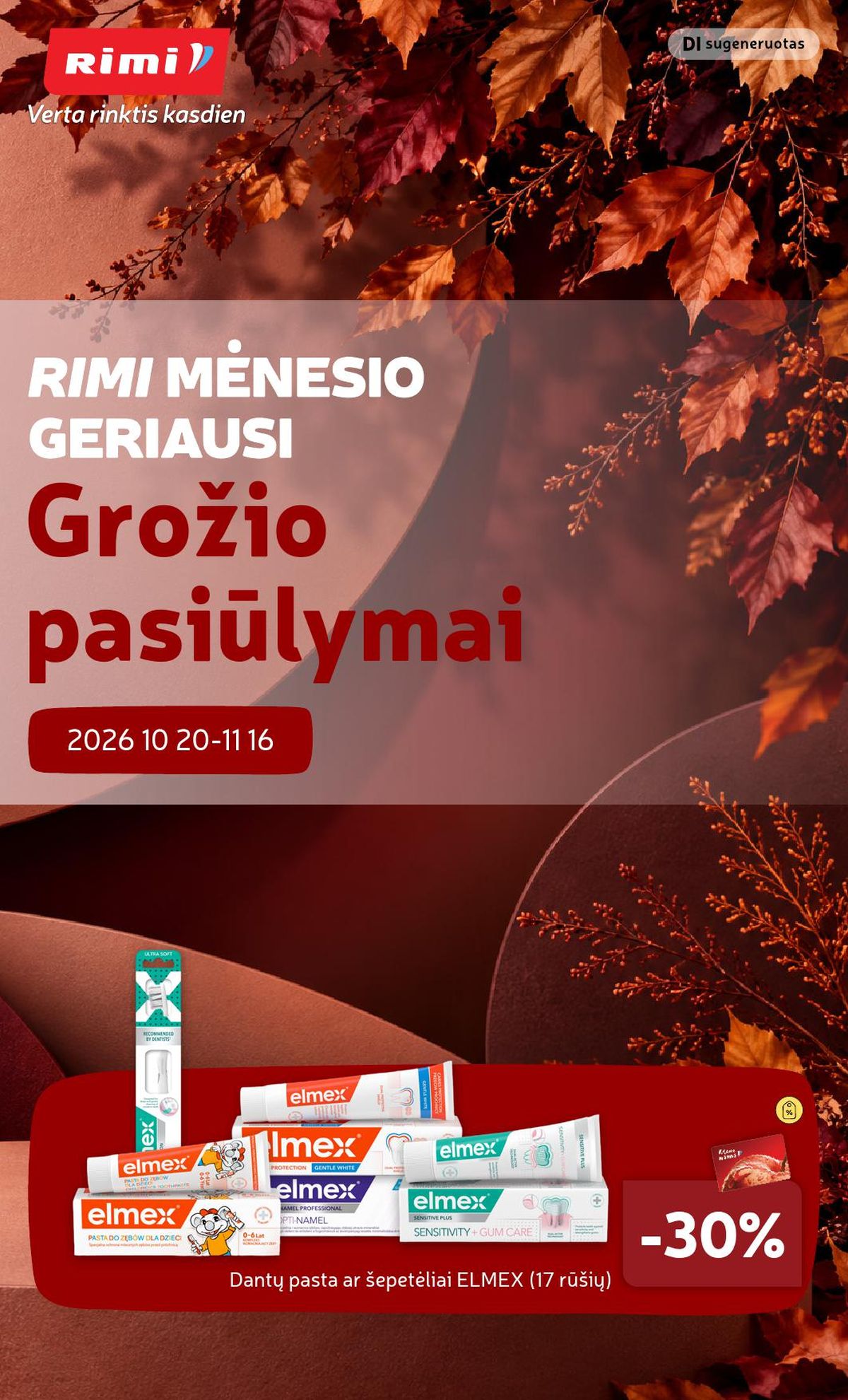 RIMI - GROŽIO prekių katalogas Nr. 11 (2026 10 20 - 2026 11 16)