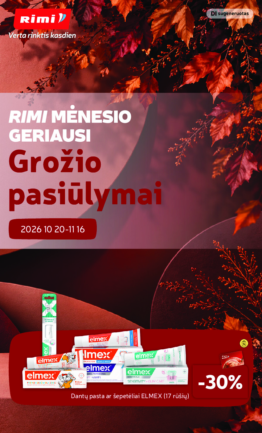 RIMI - Grozio prekiu katalogas nr 11 (2026-10-01 - 2026-11-01)