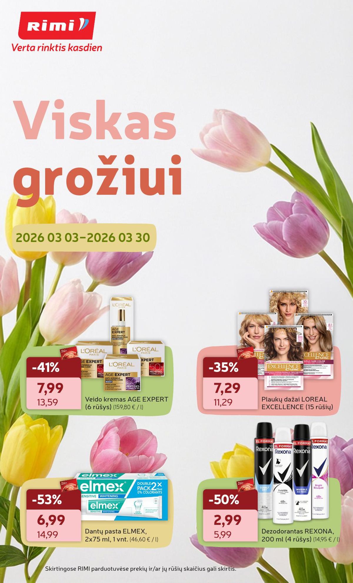 RIMI - GROŽIO prekių katalogas Nr. 03 (2026 03 03 - 2026 03 30)