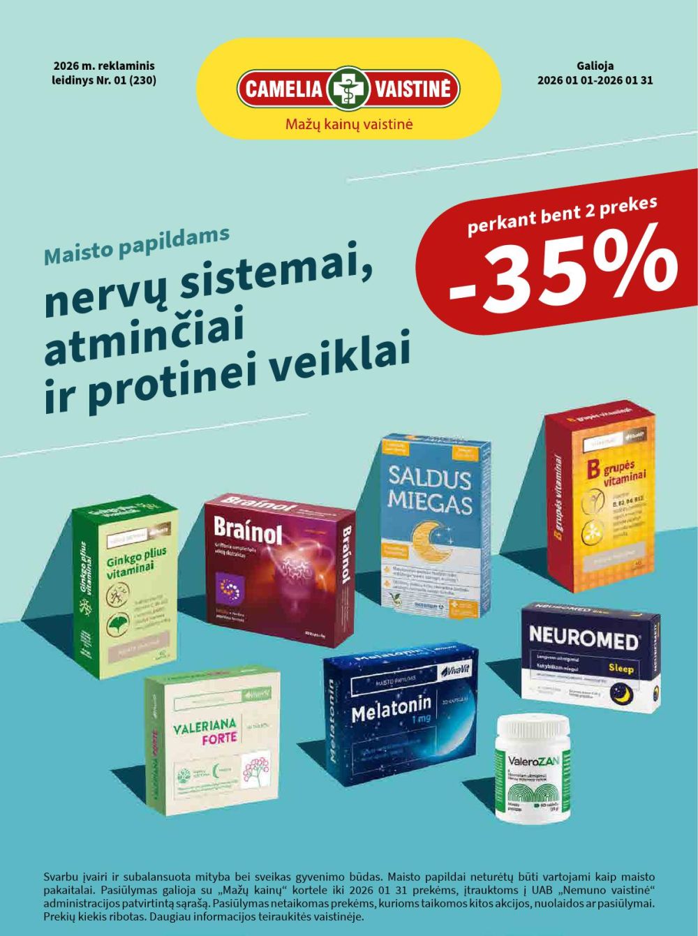 CAMELIA - Leidinys Nr.1 (2026 01 01 - 2026 01 31)