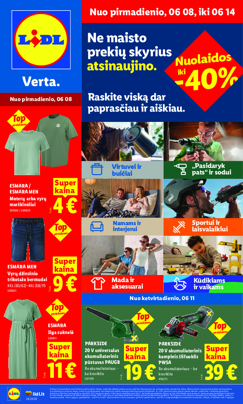 NE MAISTO PREKIŲ PASIŪLYMAI (2026-06-08 - 2026-06-14)