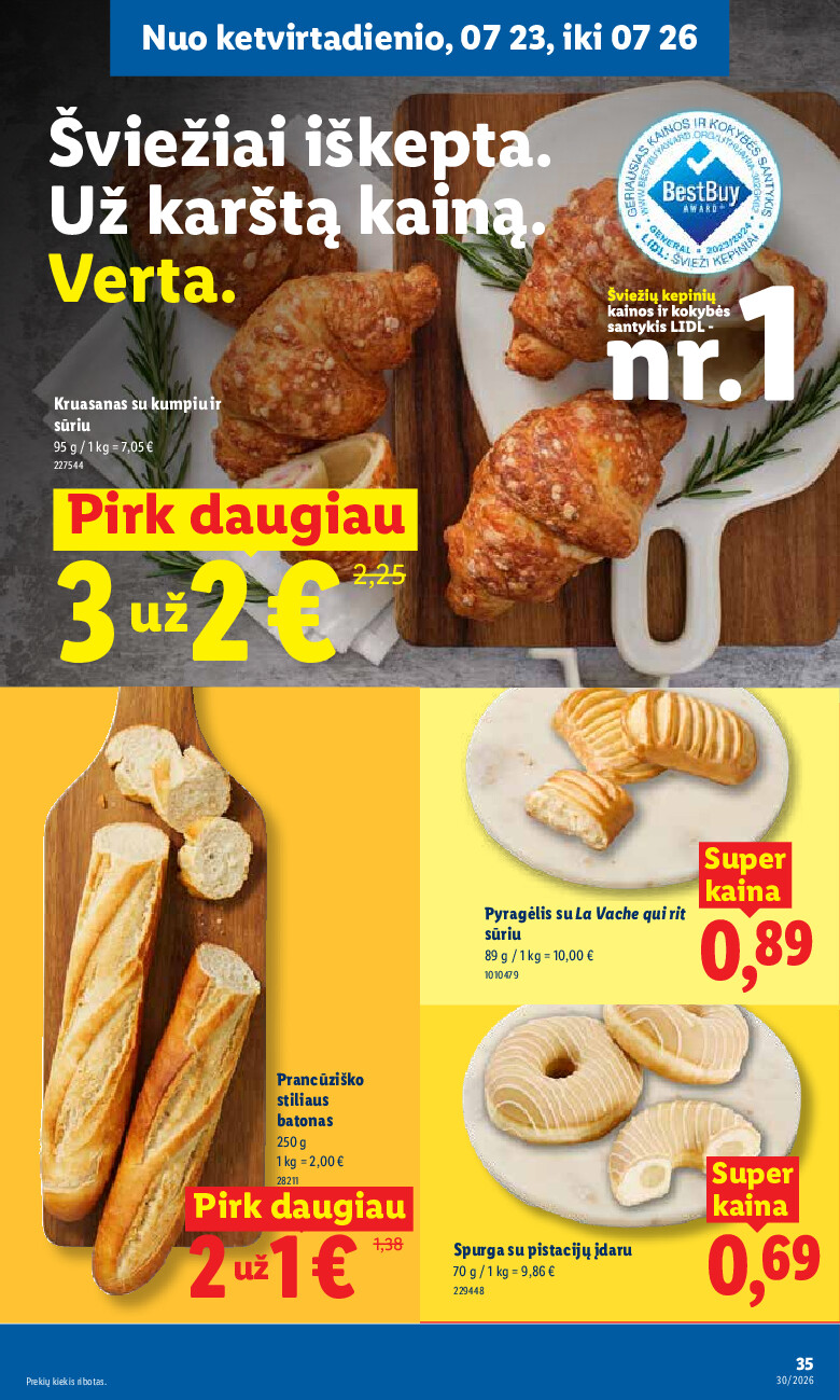 MAISTO PREKIŲ PASIŪLYMAI (2026-07-20 - 2026-07-26) - Savaitgalio pasiūlymai