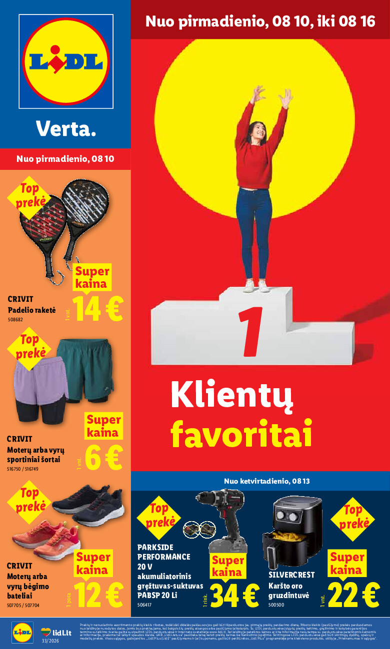 NE MAISTO PREKIŲ PASIŪLYMAI (2026-08-10 - 2026-08-16)