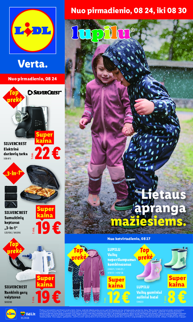 NE MAISTO PREKIŲ PASIŪLYMAI (2026-08-24 - 2026-08-30)