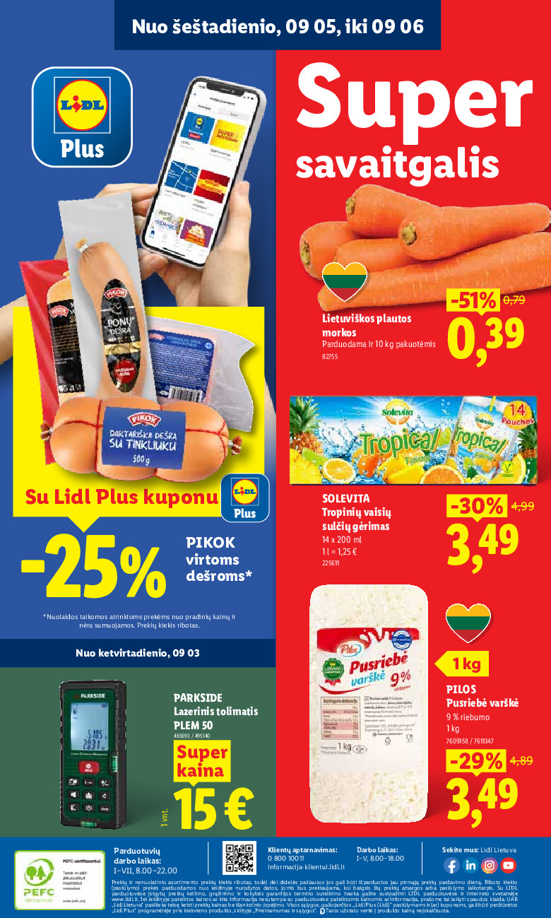 MAISTO PREKIŲ PASIŪLYMAI (2026-08-31 - 2026-09-06) - Savaitgalio pasiūlymai