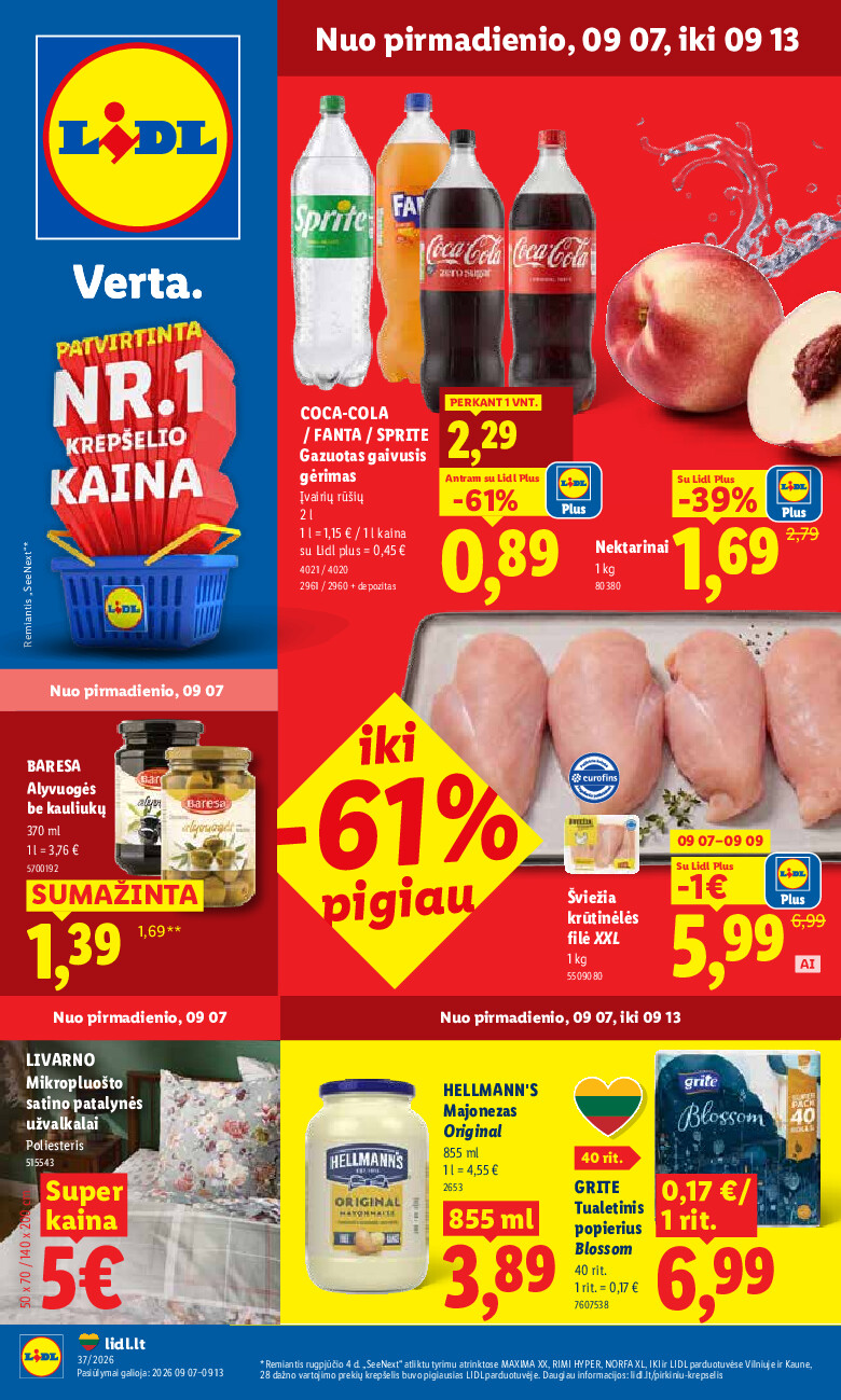 MAISTO PREKIŲ PASIŪLYMAI (2026-09-07 - 2026-09-13)