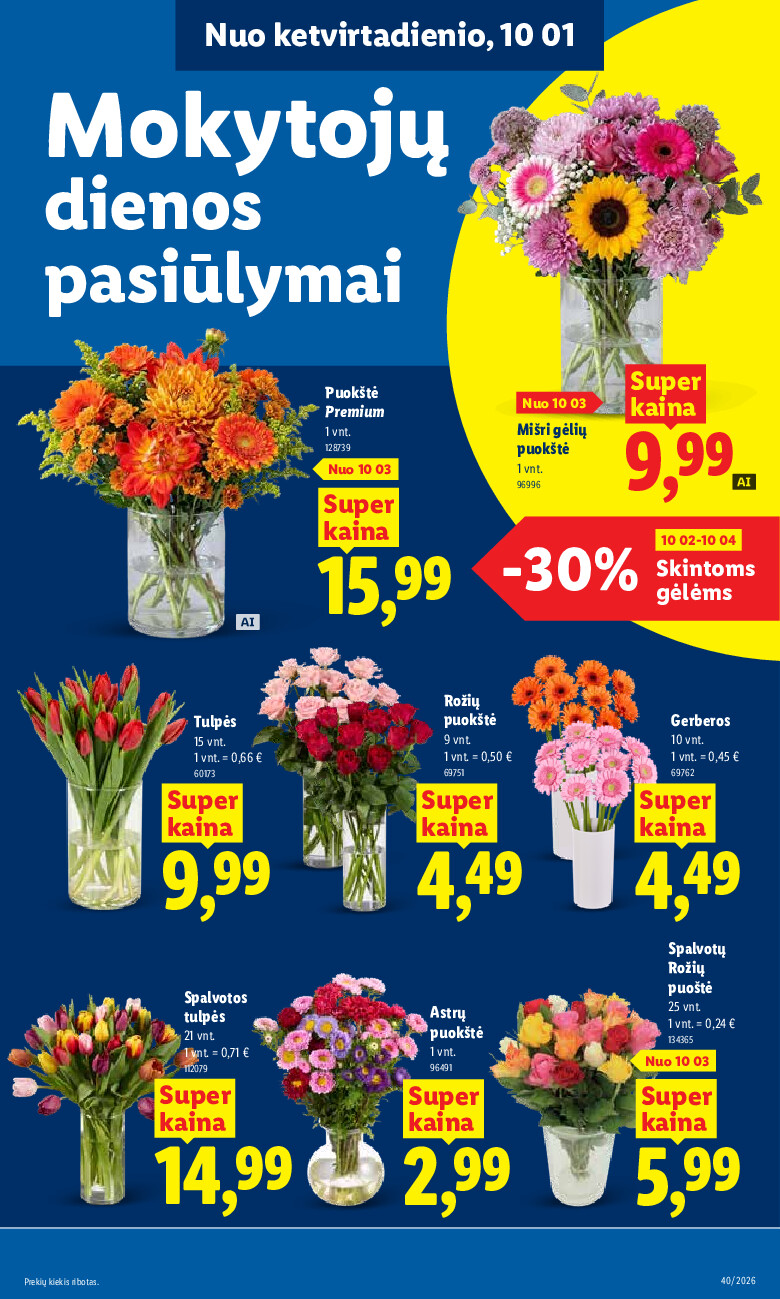 MAISTO PREKIŲ PASIŪLYMAI (2026-09-28 - 2026-10-04) - Savaitgalio pasiūlymai