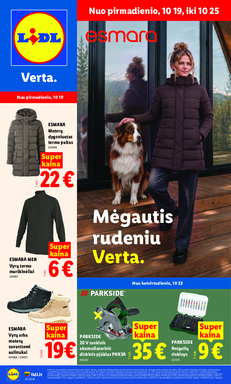 NE MAISTO PREKIŲ PASIŪLYMAI (2026-10-19 - 2026-10-25)