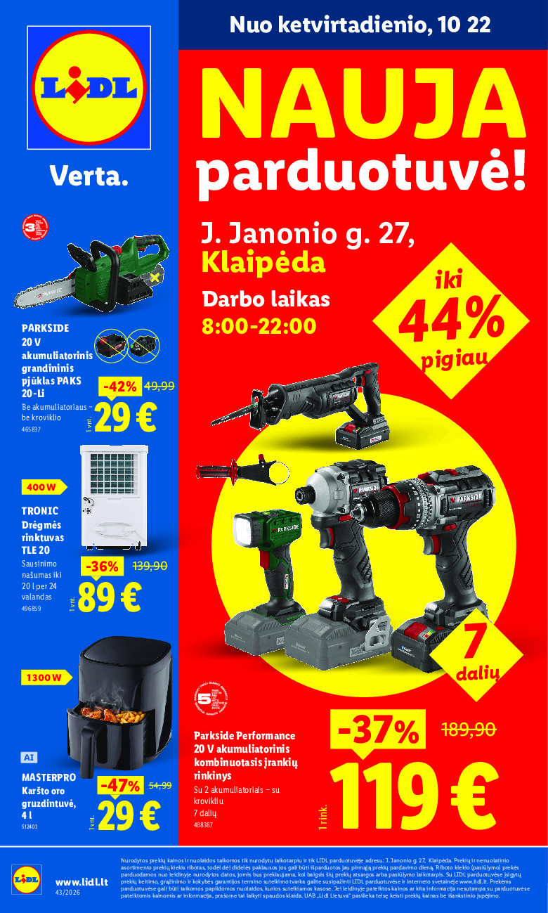 Nauja parduotuvė! (2026-10-19 - 2026-10-25)