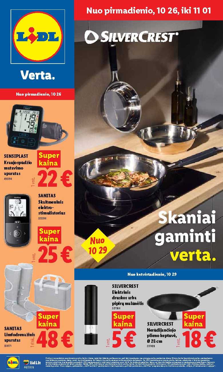 NE MAISTO PREKIŲ PASIŪLYMAI (2026-10-26 - 2026-11-01)