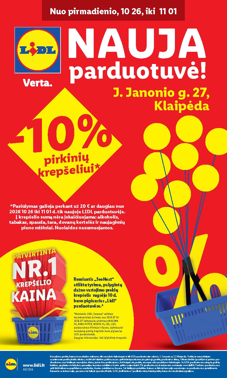 Nauja parduotuvė! (2026-10-26 - 2026-11-01)