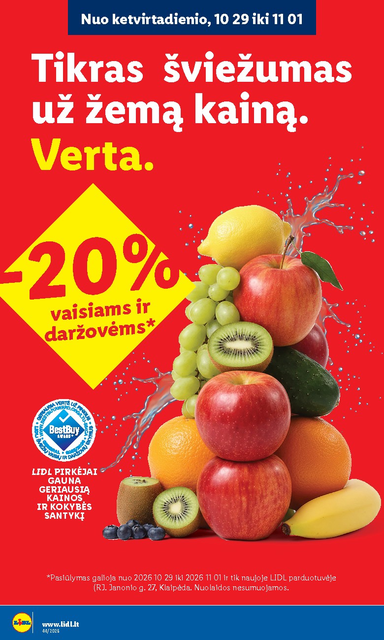 Nauja parduotuvė! (2026-10-26 - 2026-11-01) - Savaitgalio pasiūlymai