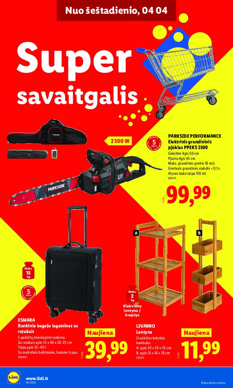 NE MAISTO PREKIŲ PASIŪLYMAI (2026-03-30 - 2026-04-05) - Savaitgalio pasiūlymai