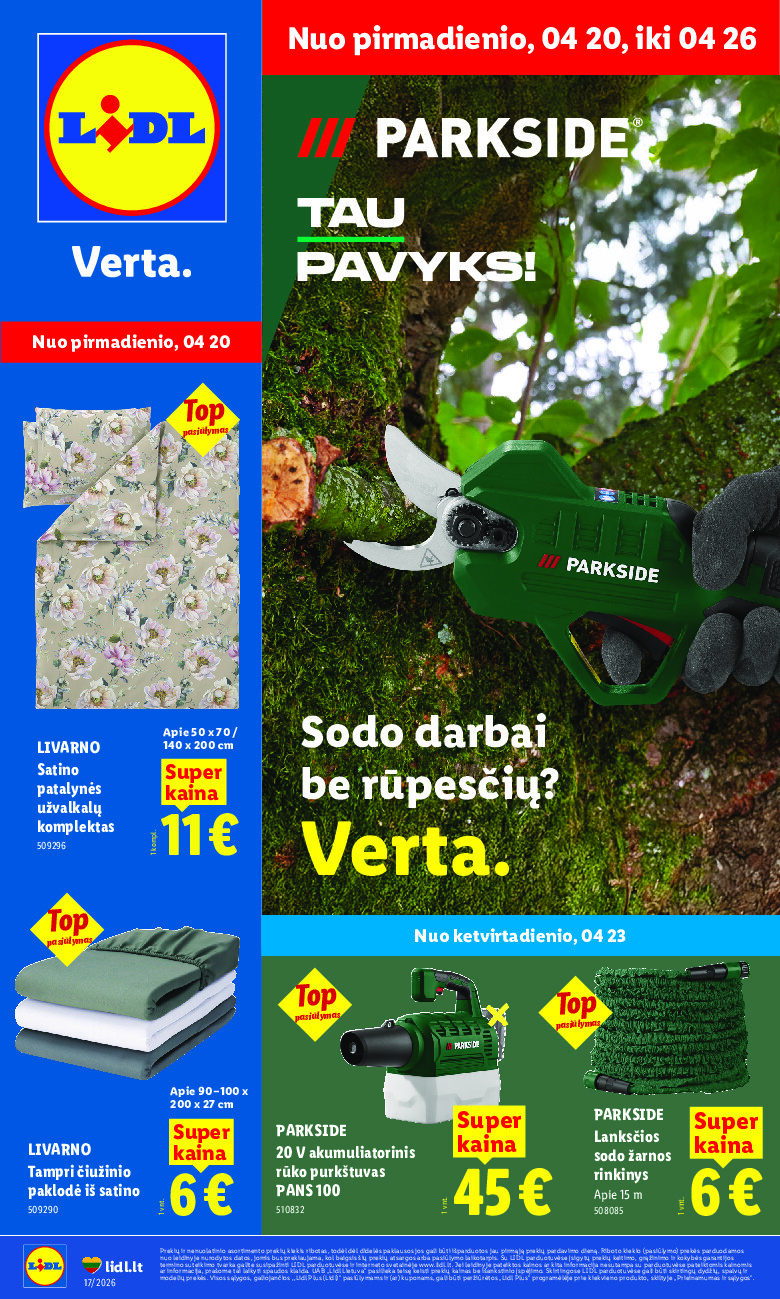 NE MAISTO PREKIŲ PASIŪLYMAI (2026-04-20 - 2026-04-26)