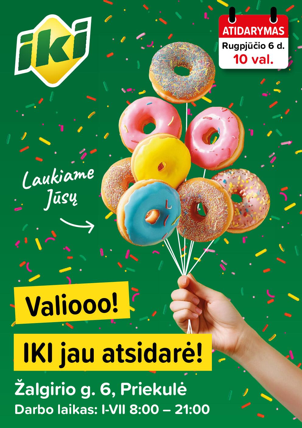 Specialūs pasiūlymai IKI Priekulė parduotuvės klientams (2026-08-06 - 2026-08-09)