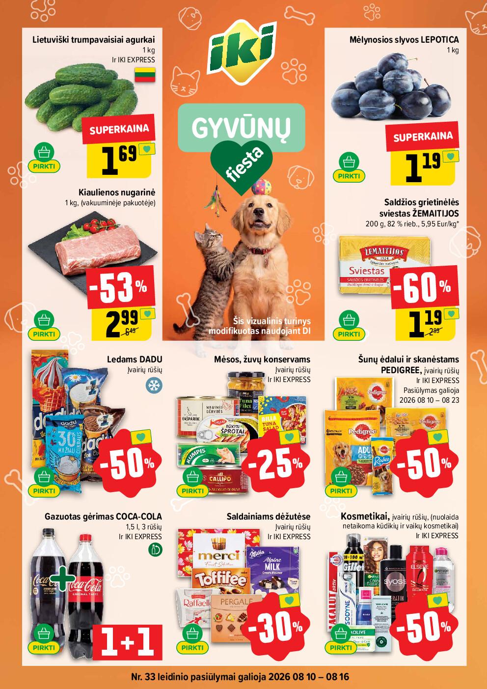 IKI Kainų leidinys Nr. 33 (2026-08-10 - 2026-08-16)