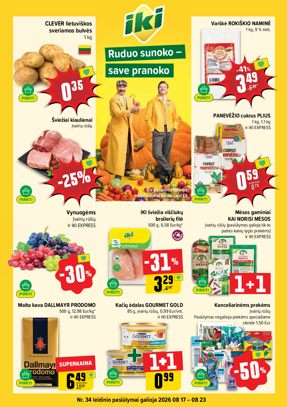 IKI Kainų leidinys Nr. 34 (2026-08-17 - 2026-08-23)