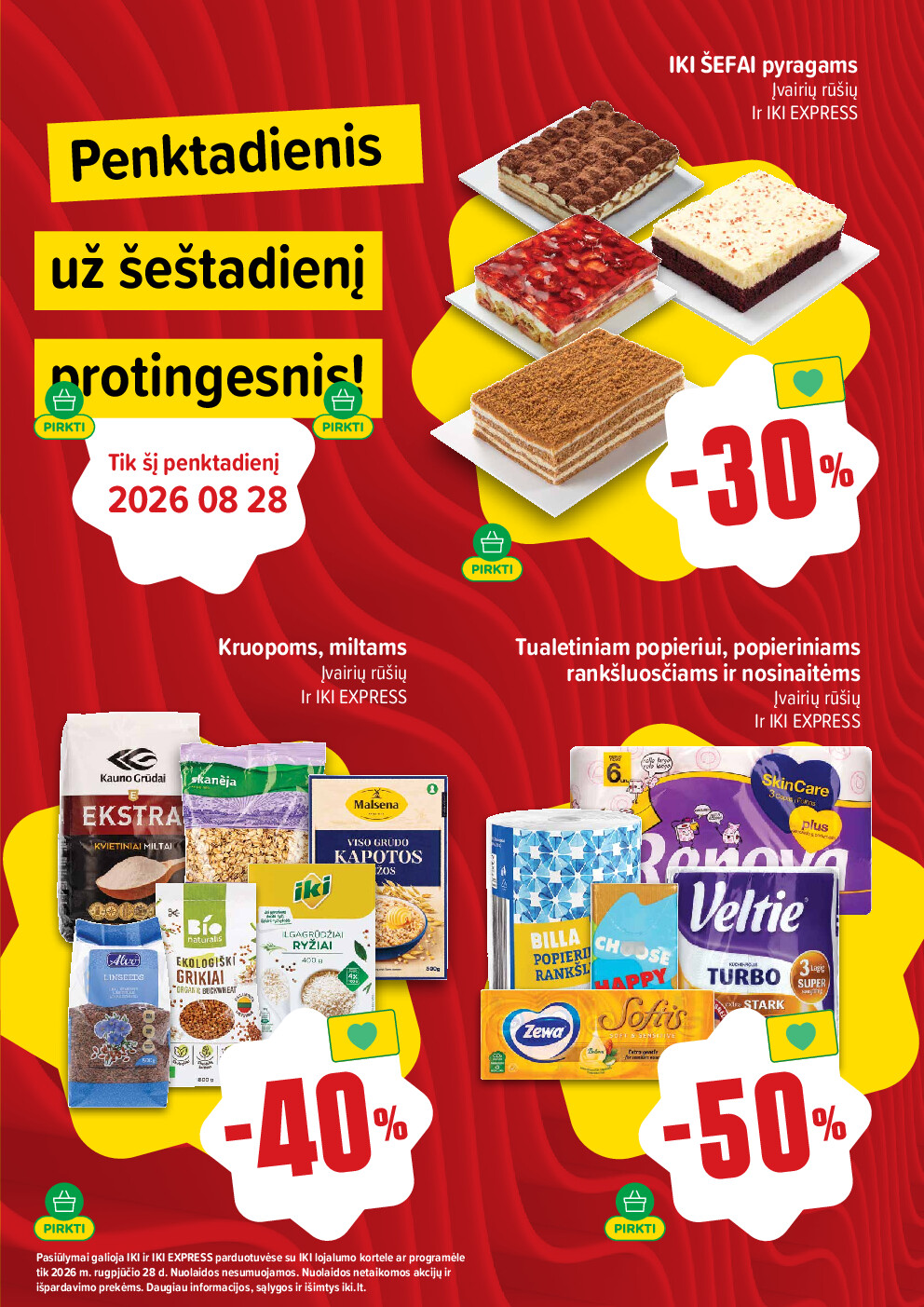 IKI Kainų leidinys Nr. 35 (2026-08-24 - 2026-08-30) - Savaitgalio pasiūlymai