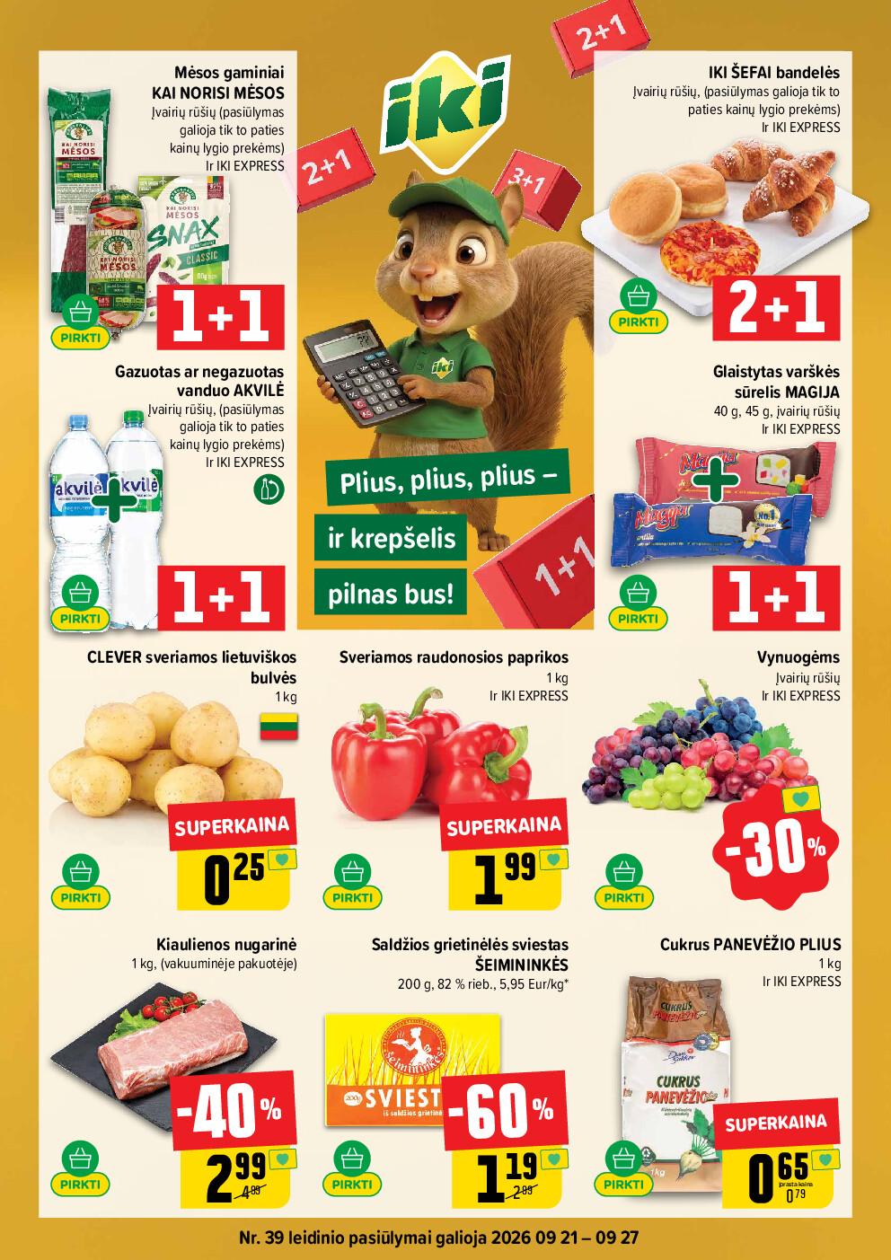 IKI Kainų leidinys Nr. 39 (2026-09-21 - 2026-09-27)