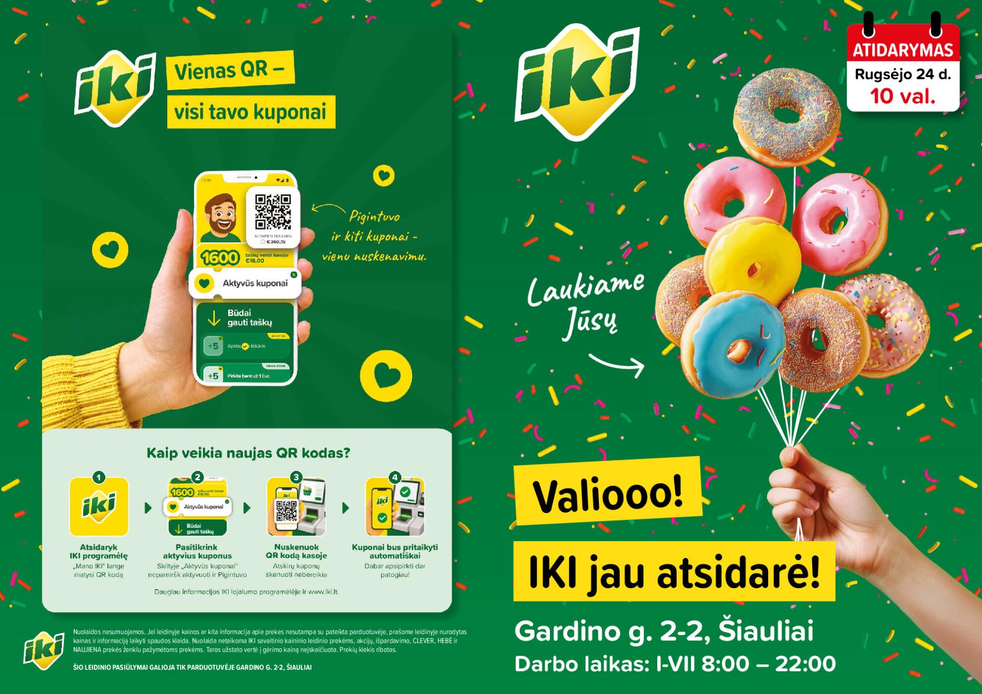 Specialūs pasiūlymai IKI Dainai parduotuvės klientams (2026-09-24 - 2026-09-27)