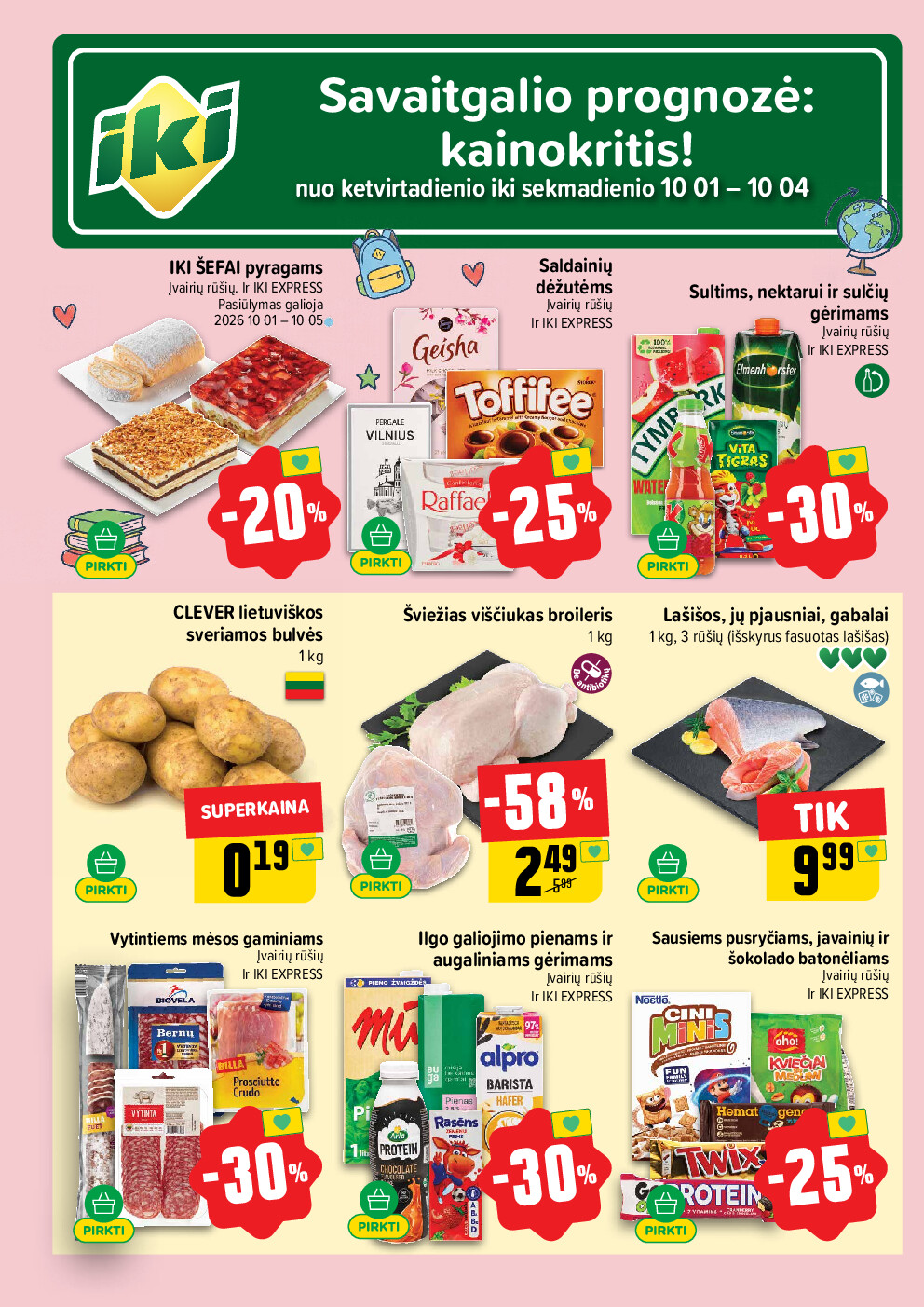 IKI Kainų leidinys Nr. 40 (2026-09-28 - 2026-10-04) - Savaitgalio pasiūlymai