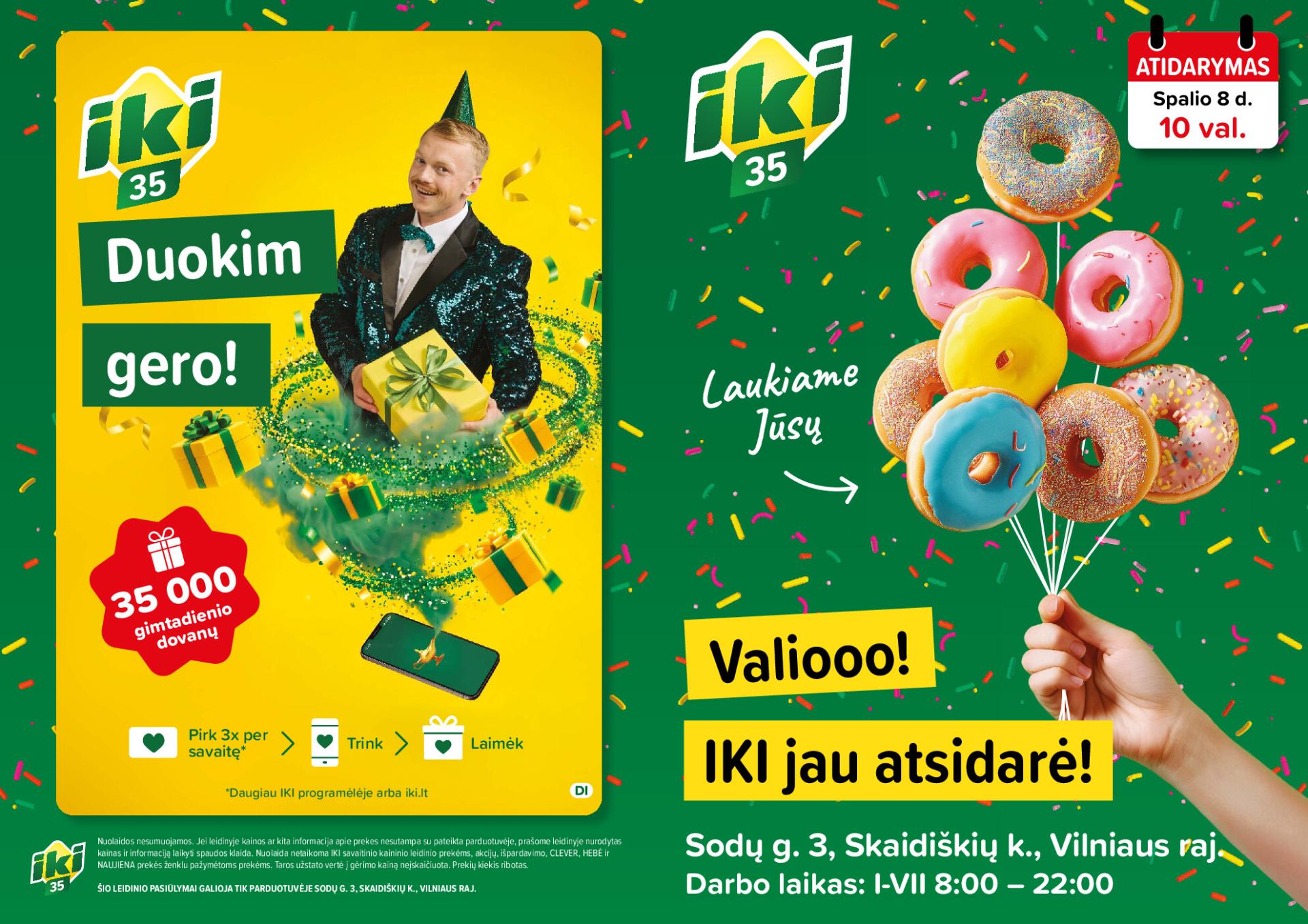 Specialūs pasiūlymai IKI Skaidiškės parduotuvės klientams (2026-10-08 - 2026-10-11)