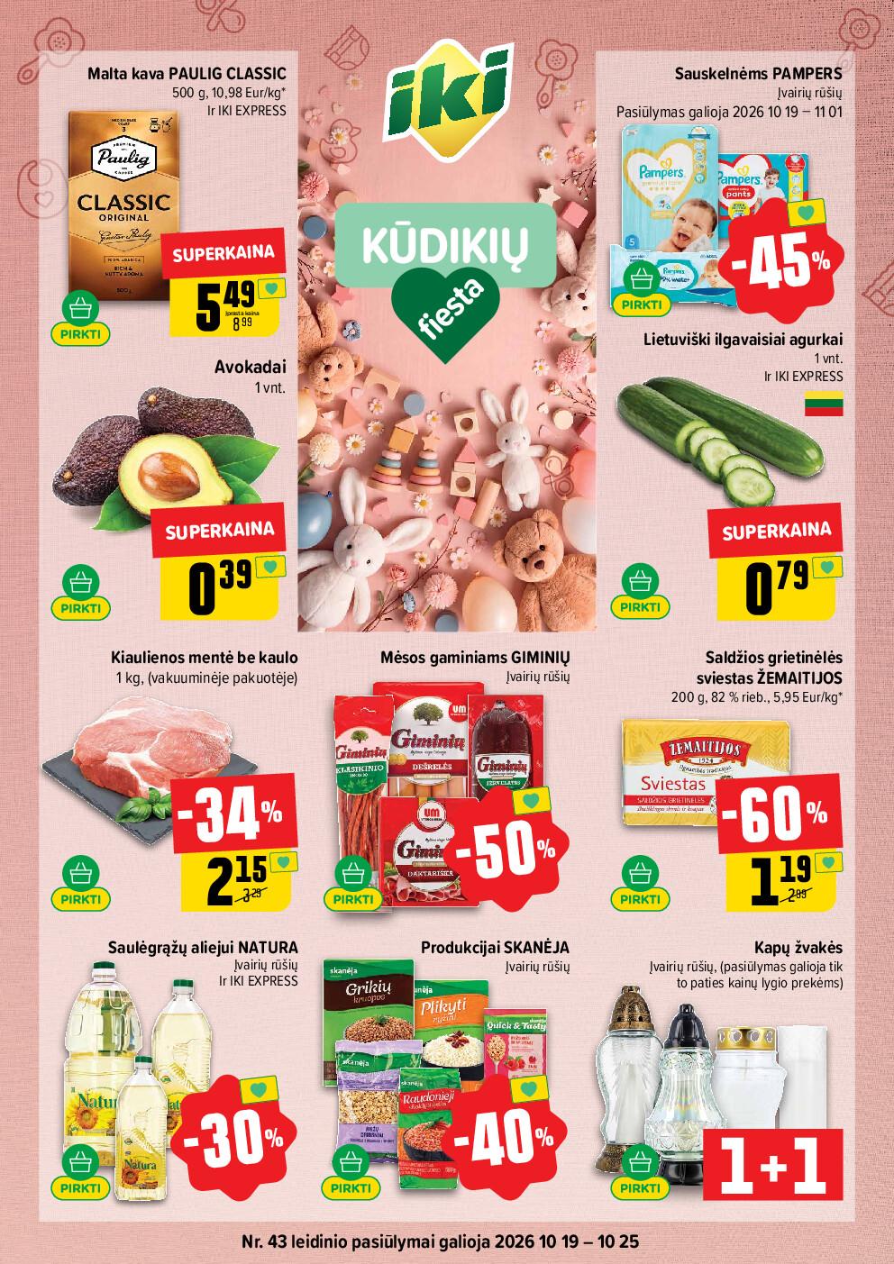 IKI Kainų leidinys Nr. 43 (2026-10-19 - 2026-10-25)