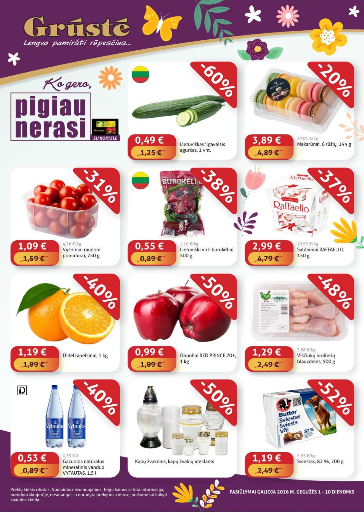 GRŪSTĖ - Ko gero pigiau nerasi (2026 05 01 - 2026 05 10)