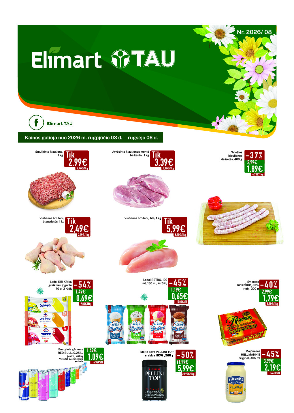 Elimart Tau leidinys (2026-08-03 - 2026-09-06)