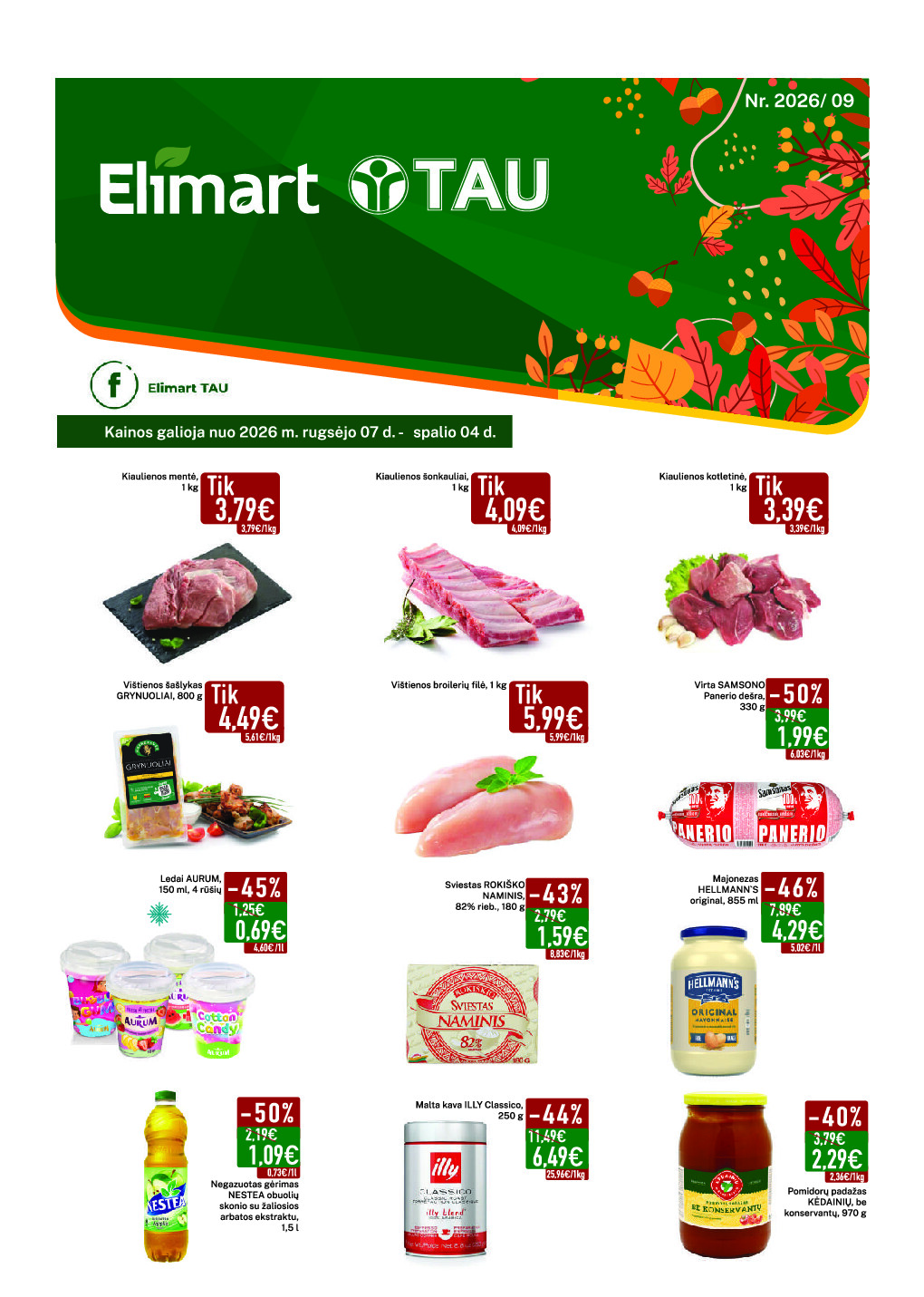Elimart Tau leidinys (2026-09-07 - 2026-10-04)