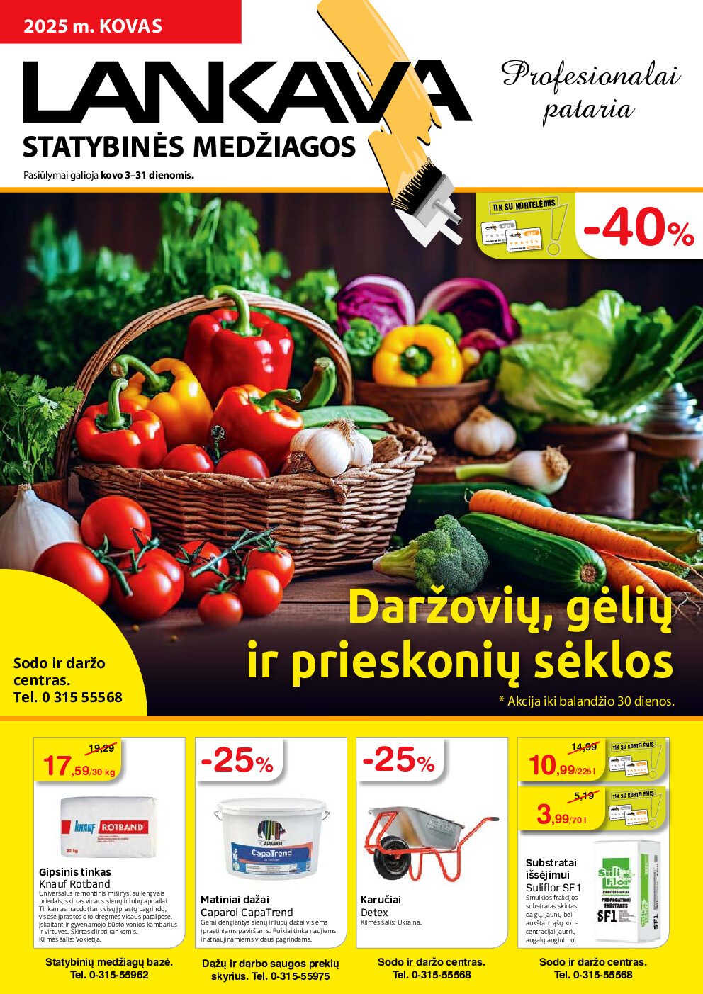 Lankava akcijų leidinys (2025-03-03 - 2025-03-31)
