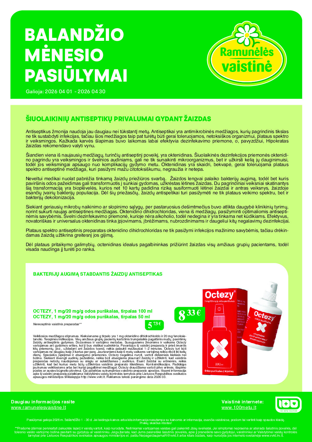 Akcijų leidinys (2026-04-01)