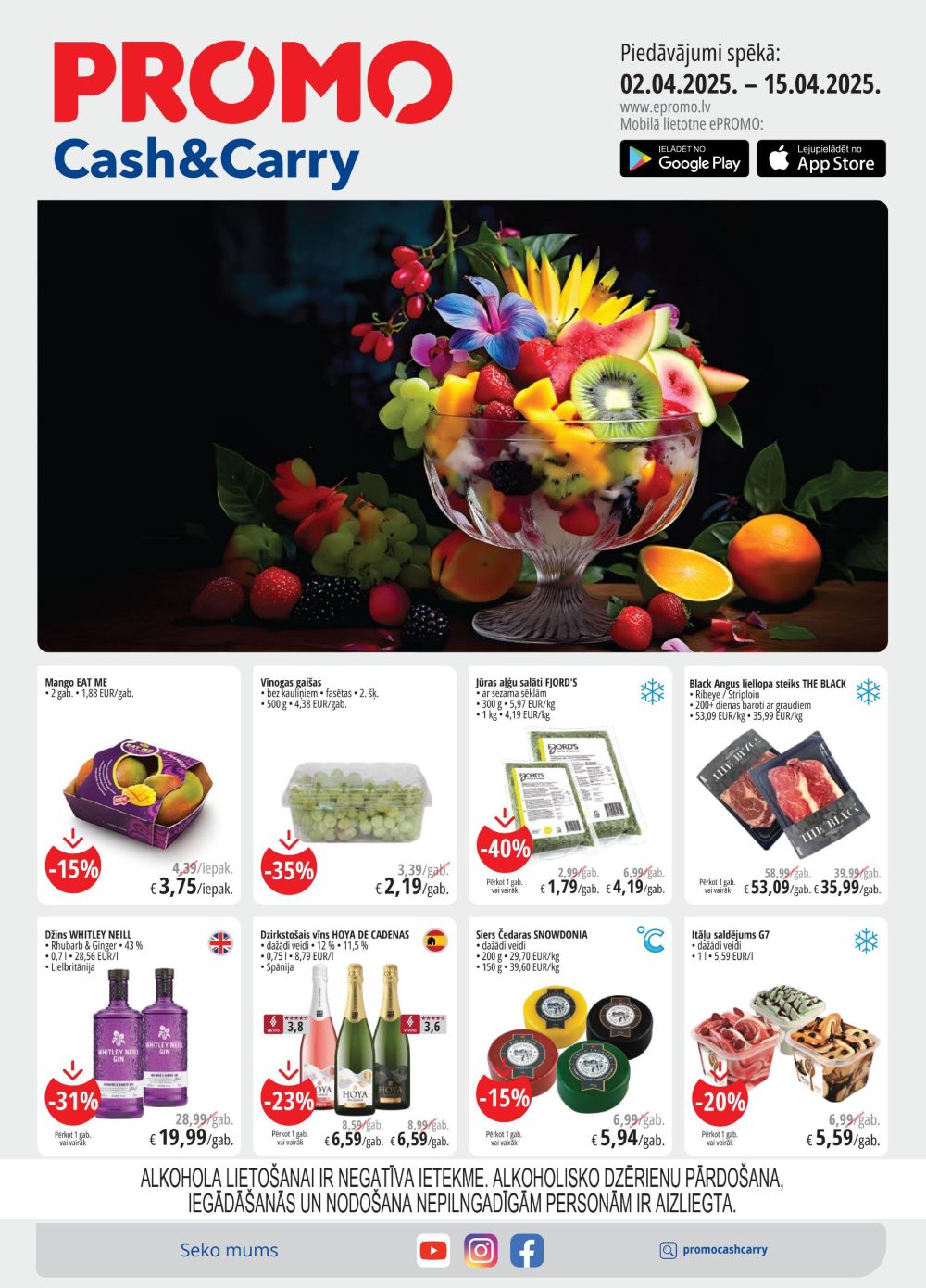 Iepazīstieties ar labākajiem PROMO Cash&Carry, RIMI un LIDL piedāvājumiem! Neticami atlaides un akcijas 2025-04-09 pēdējie piedāvājumi!