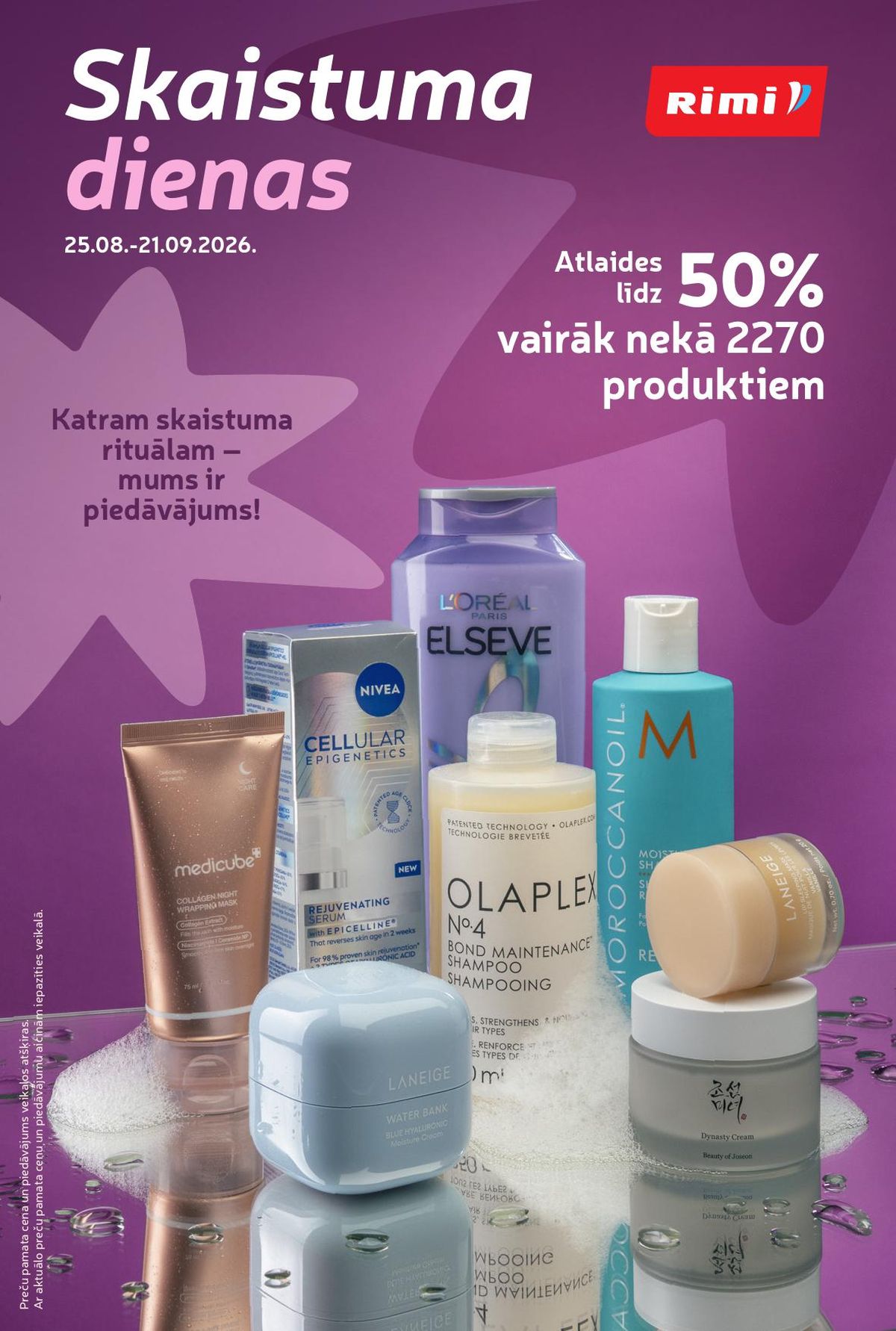 RIMI - Skaistuma dienas (25.08.2026 - 21.09.2026)