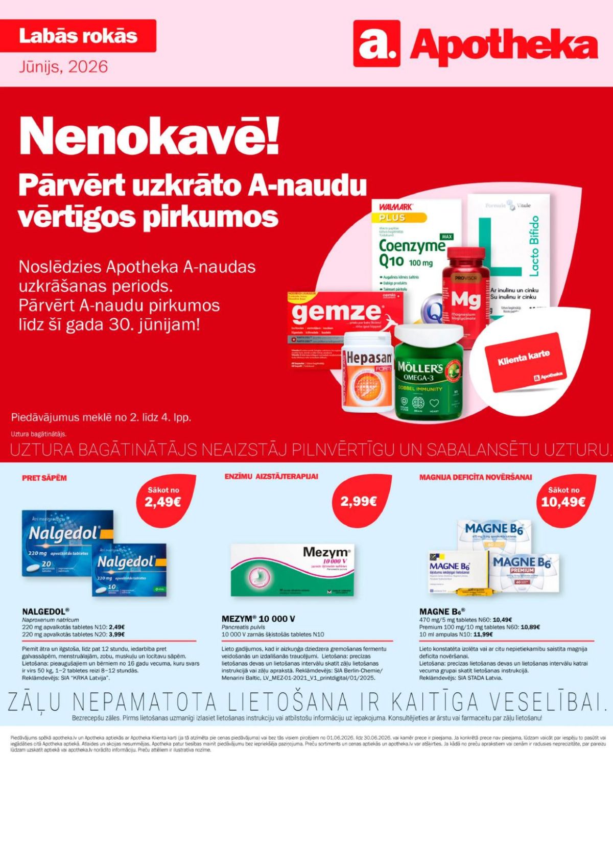 APOTHEKA (01.06.2026 - 30.06.2026)