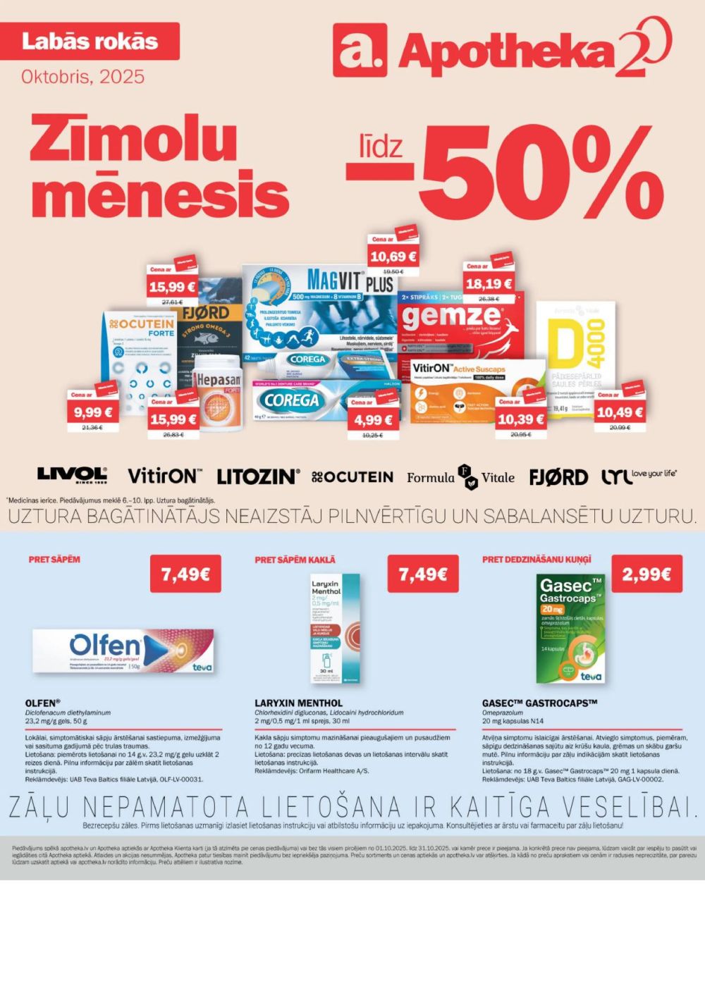 APOTHEKA (01.10.2025 - 31.10.2025)